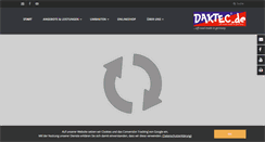 Desktop Screenshot of daktec.de
