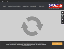 Tablet Screenshot of daktec.de
